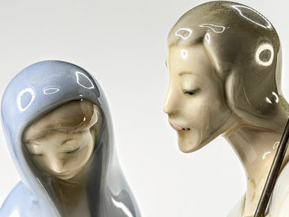 Lladró Holy Family Nativity Mary Joseph Baby Jesus Retired 3pc Set Mint A1291