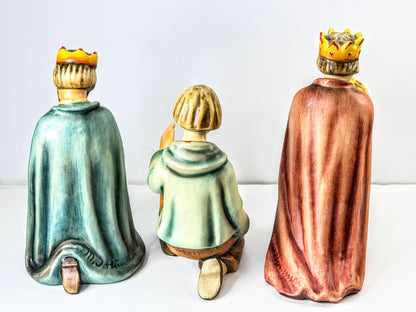 60's Goebel Hummel Nativity The Wise Men & Shepherd TMK4 Set of 3 mint A1292