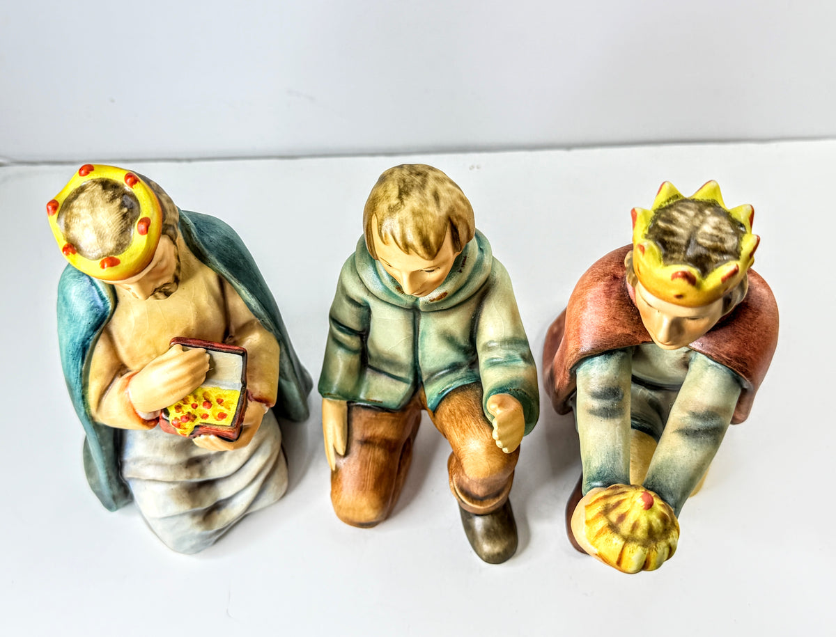 60's Goebel Hummel Nativity The Wise Men & Shepherd TMK4 Set of 3 mint A1292