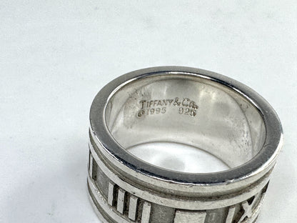 Vintage Tiffany & Co Atlas Sterling Silver Wide Band Ring JR1631