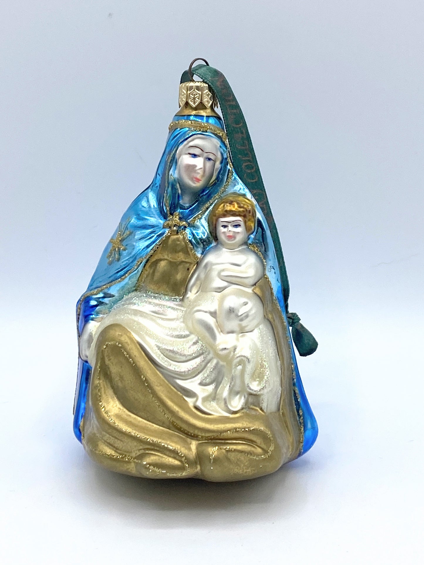 Kurt S. Adler Polonaise Hand Blown Glass Ornament Vatican Madonna and Child XN46