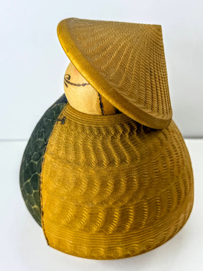 Sansaku Sekiguchi Michizure Fellow Traveler 関口三作 Sosaku Kokeshi Doll A1294