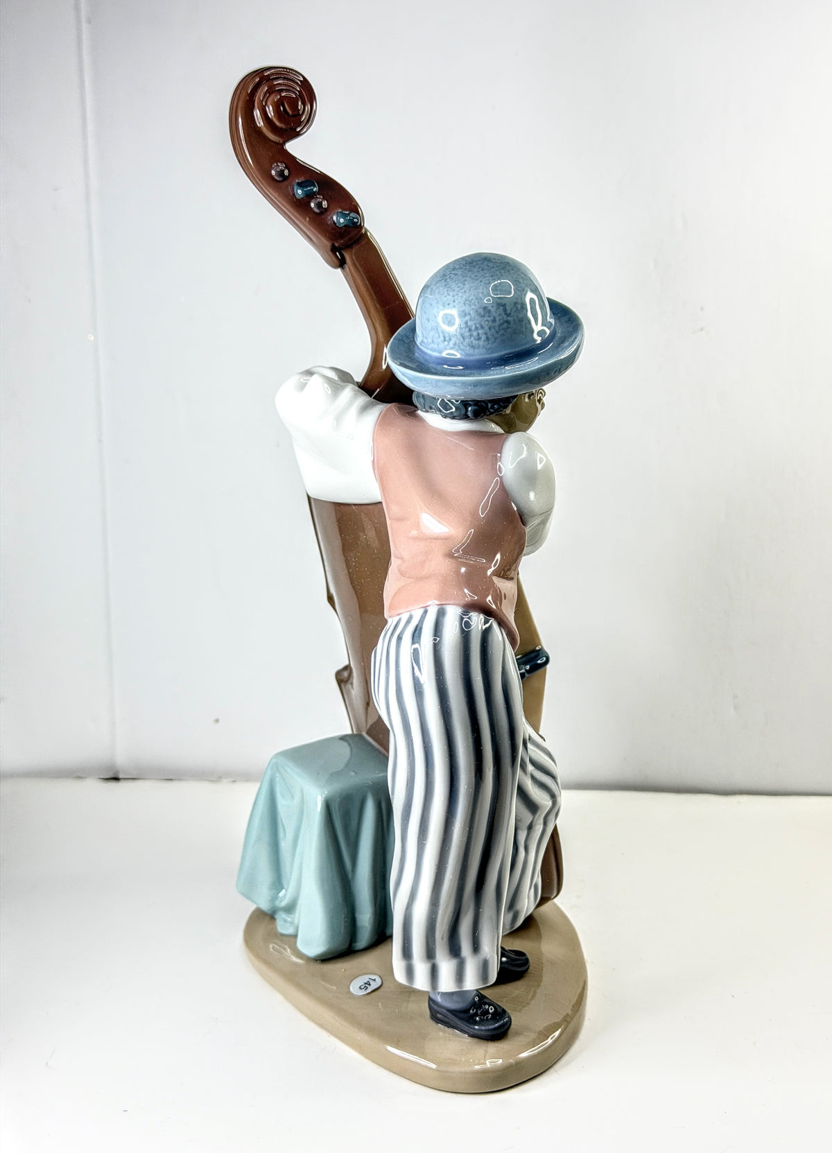 Lladro 5834 Jazz Bass Black Legacy Retired Musician Porcelain Figurine Box A1295