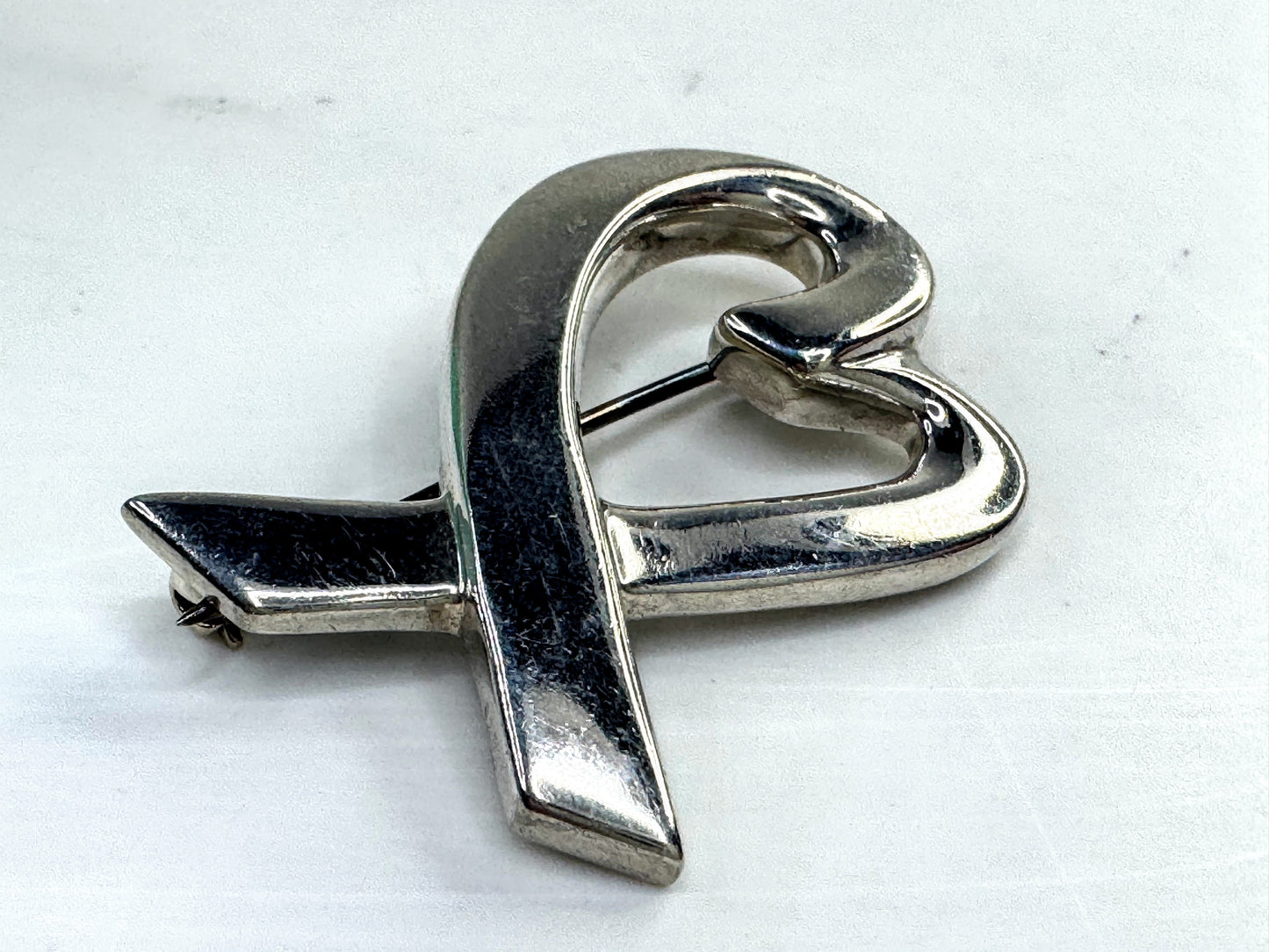 Vintage Tiffany & Co Paloma Picasso Loving Heart Brooch JR1634