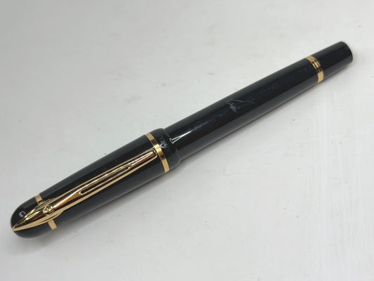 Vintage Waterman Ideal Fountain Pen 14K Medium Nib Black SS298
