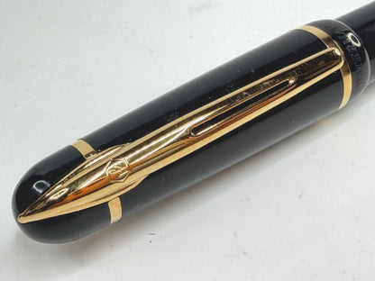 Vintage Waterman Ideal Fountain Pen 14K Medium Nib Black SS298