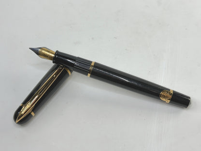Vintage Waterman Ideal Fountain Pen 14K Medium Nib Black SS298