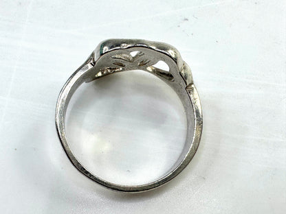 Vintage Tiffany & Co. Sterling Silver Elsa Peretti Open Heart Ring s6.5 JR1637