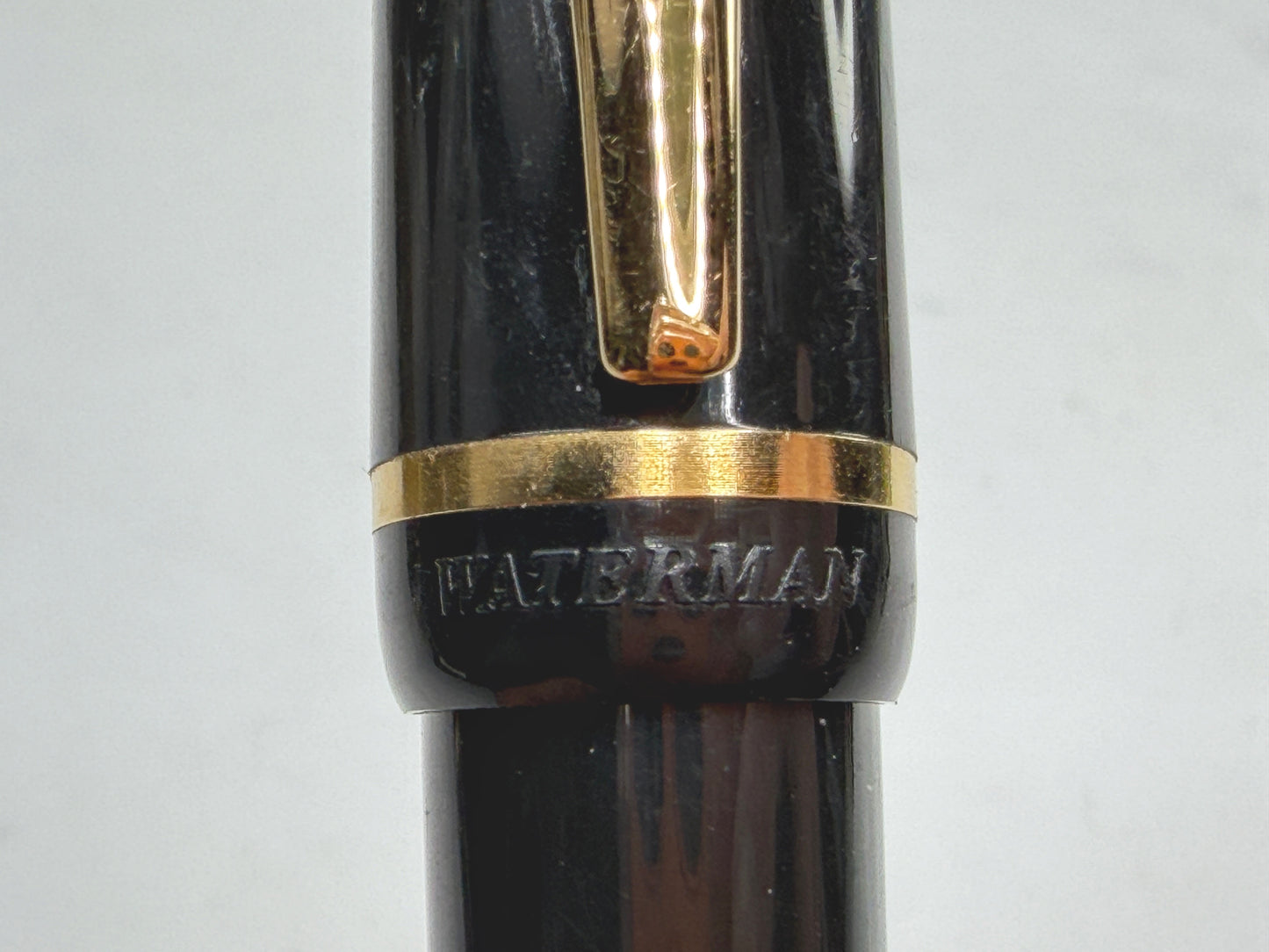 Vintage Waterman Ideal Fountain Pen 14K Medium Nib Black SS298