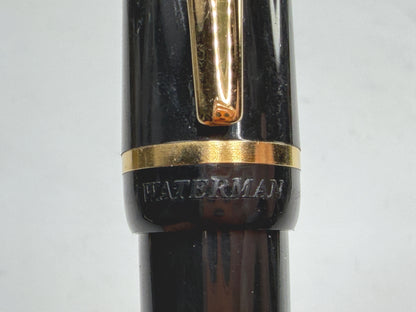 Vintage Waterman Ideal Fountain Pen 14K Medium Nib Black SS298
