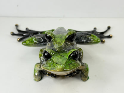 Tim Cotterill Frogman First Love Retired Bronze LE 149/2000 and Glass Base A1299