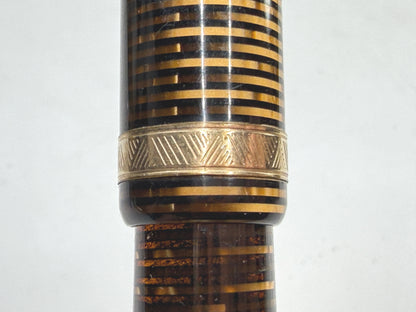 Vintage Parker Vacumatic Fountain Pen Striped Barrel Fine Nib SS299