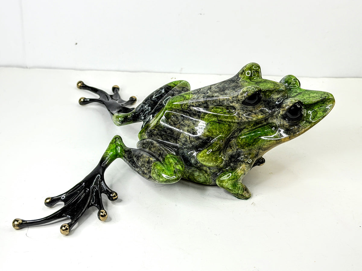 Tim Cotterill Frogman First Love Retired Bronze LE 149/2000 and Glass Base A1299