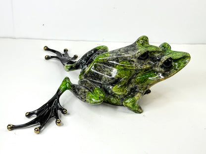 Tim Cotterill Frogman First Love Retired Bronze LE 149/2000 and Glass Base A1299
