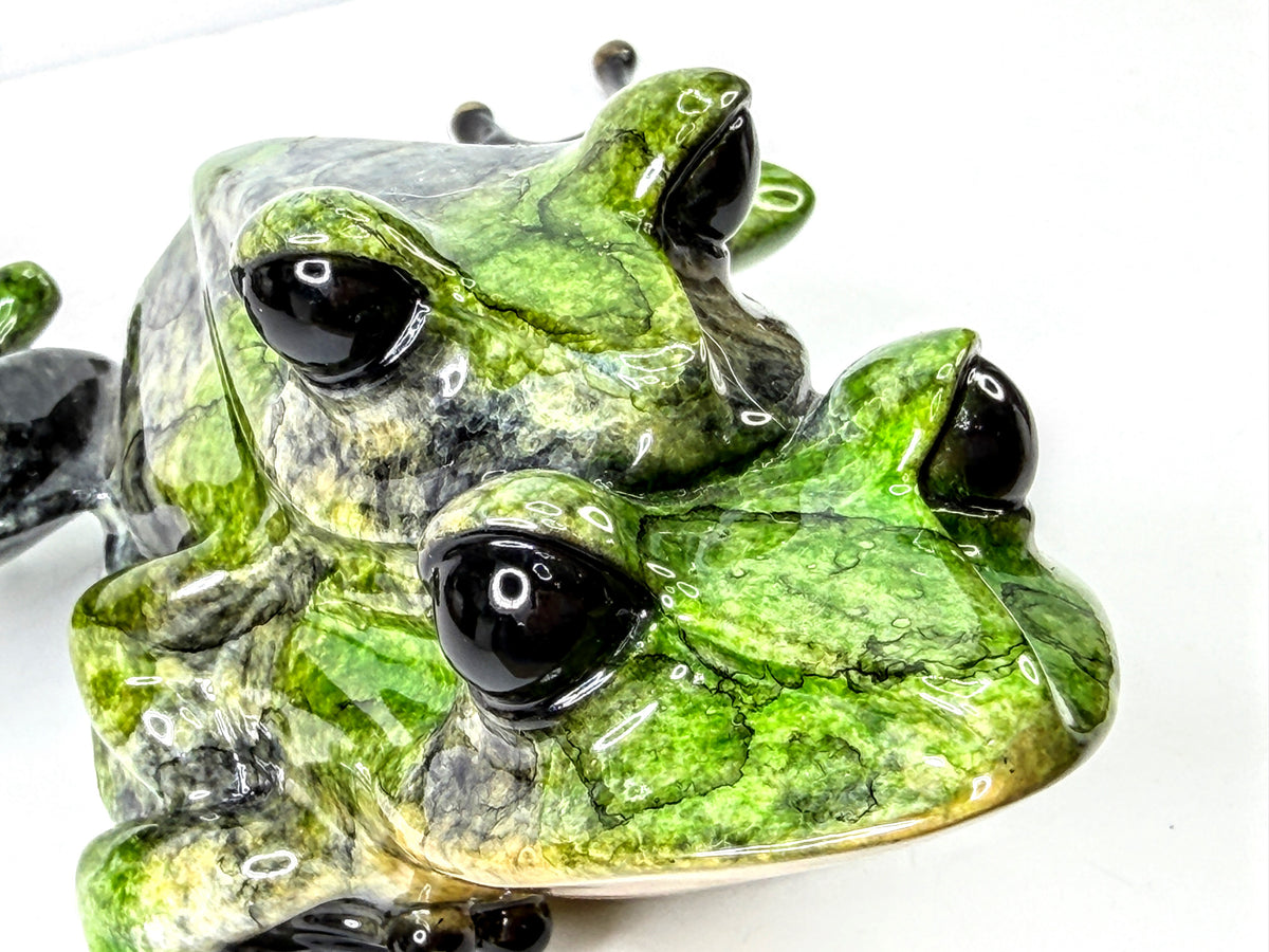 Tim Cotterill Frogman First Love Retired Bronze LE 149/2000 and Glass Base A1299