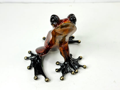 Tim Cotterill Frogman Limited Edition Red Bronze Tree Frog Sculpture A1302