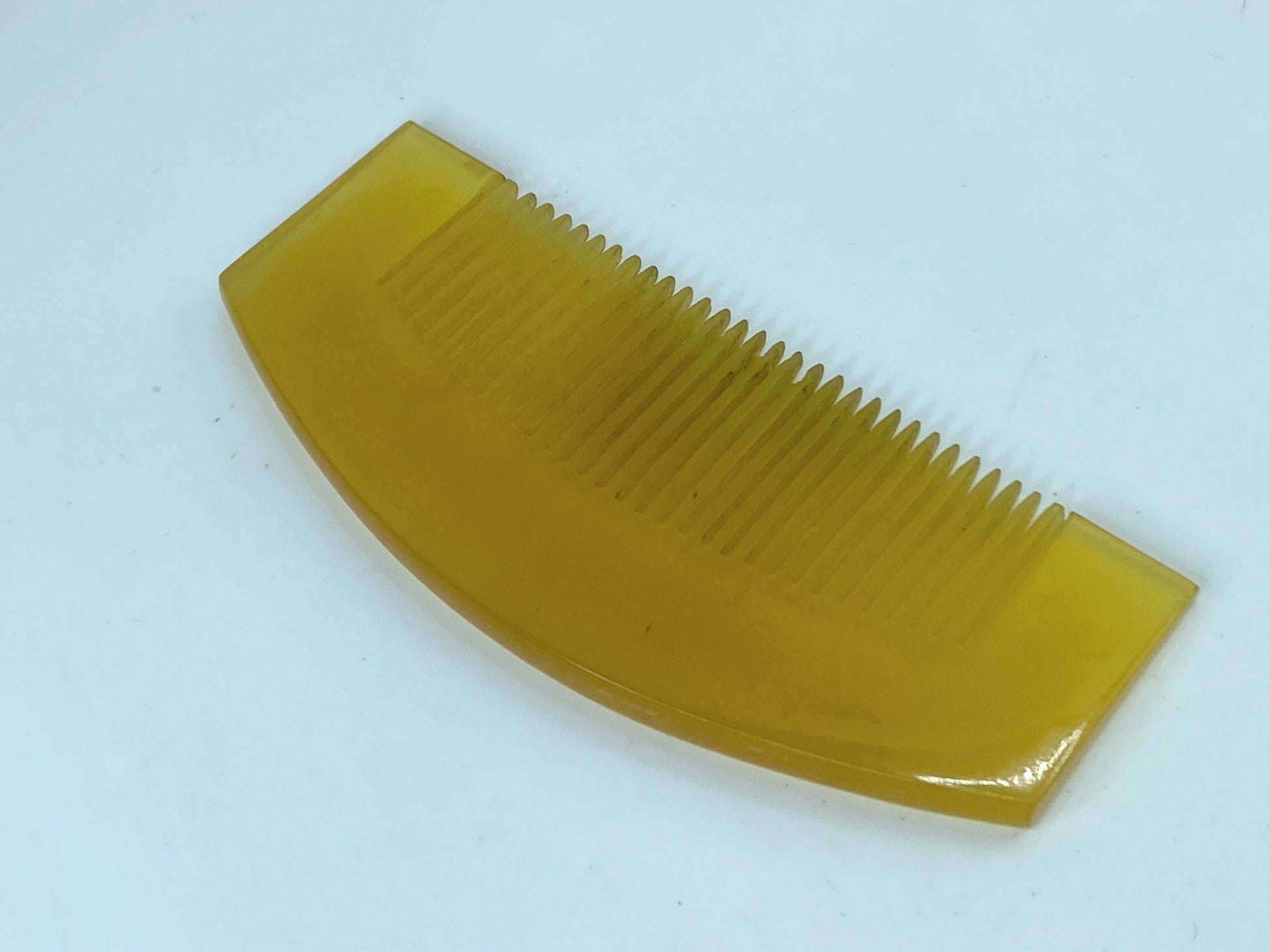 Japanese Amber Celluloid Kushi Kanzashi Hair Ornament GS506