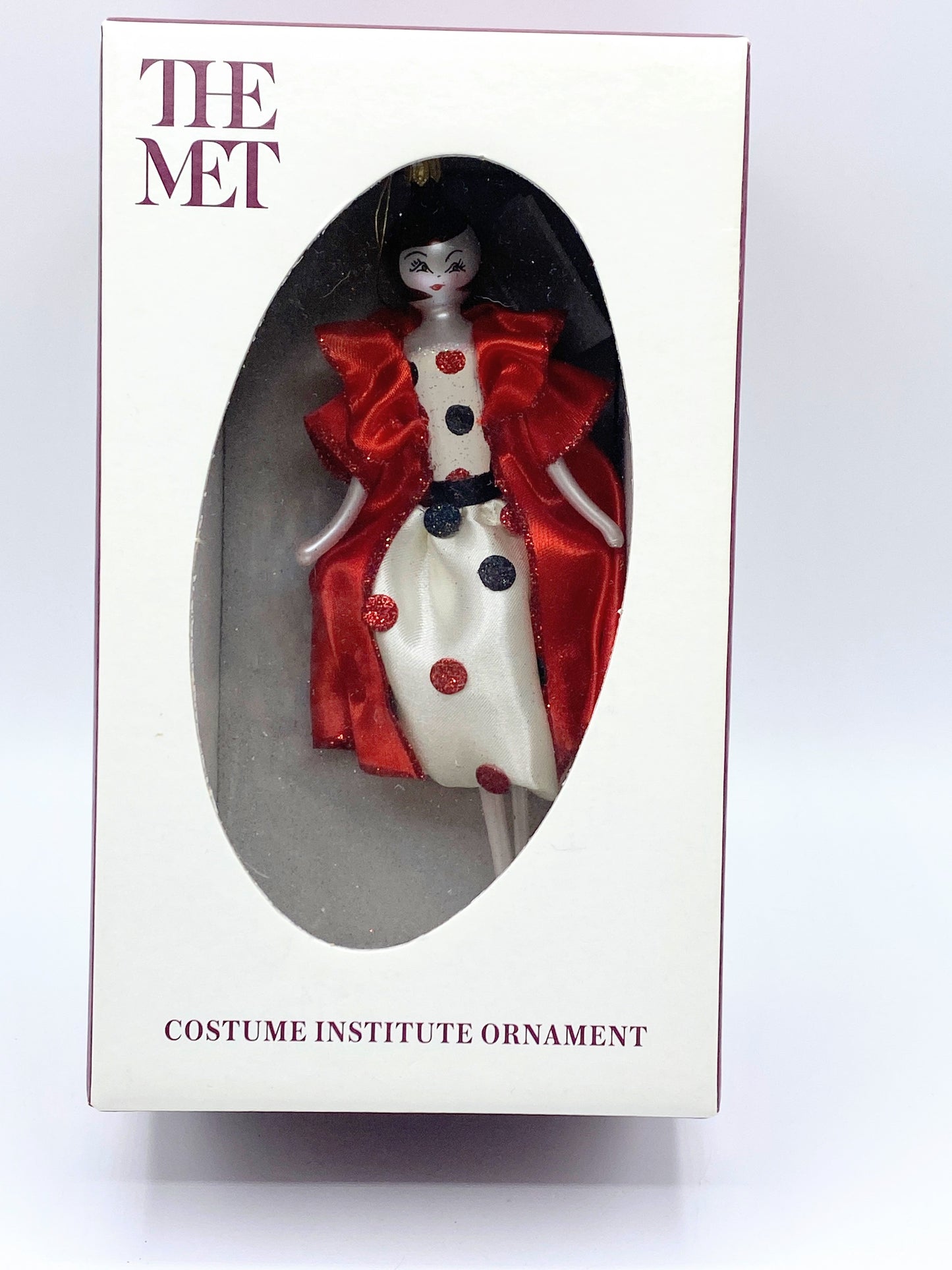 De Carlini Neiman Marcus Piper in Red Gown Christmas Ornament XN41