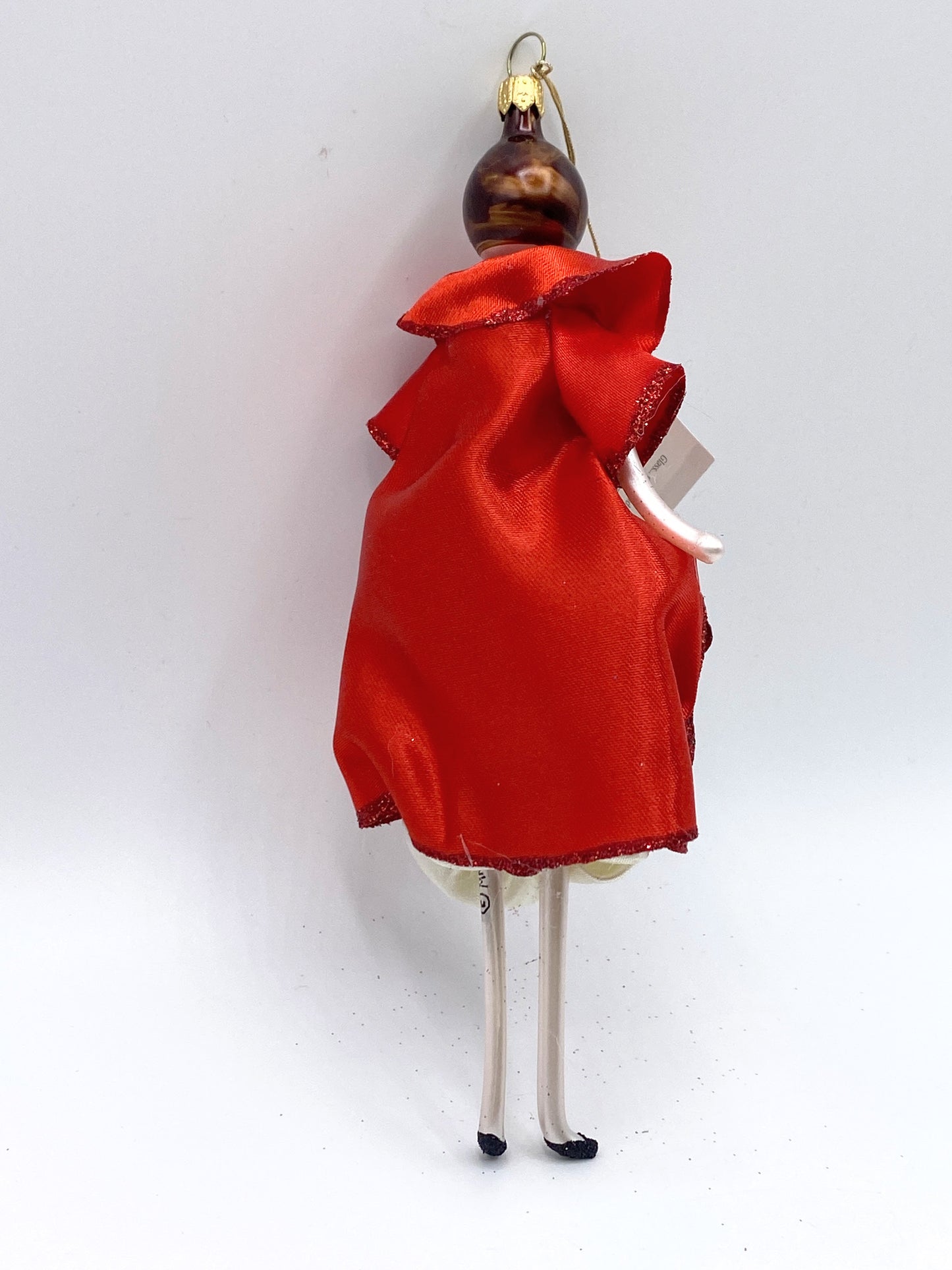 De Carlini Neiman Marcus Piper in Red Gown Christmas Ornament XN41