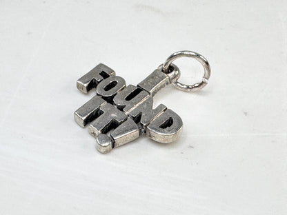 Vintage Sterling Silver "I Found It" Novelty Charm JR1630