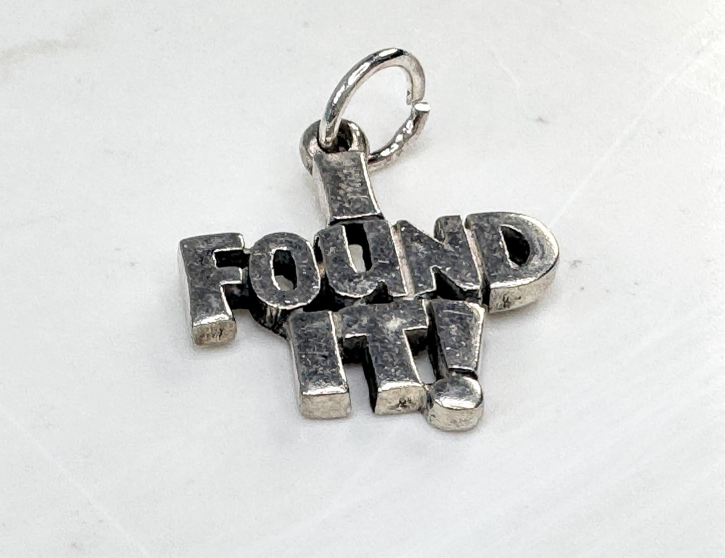 Vintage Sterling Silver "I Found It" Novelty Charm JR1630