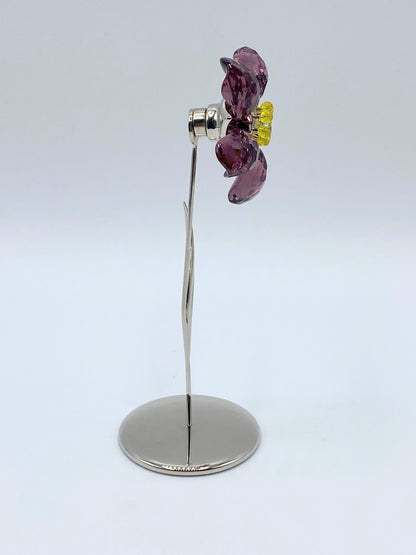 Rare Swarovski Crystal Deoli Purple Amethyst flower 677619 MIB Retired S30