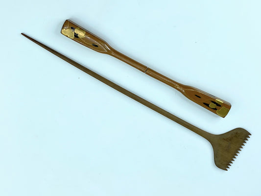 1920s Japanese KANZSHI Hair Comb and Kushi GS511