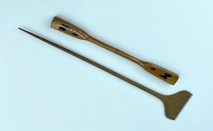 1920s Japanese KANZSHI Hair Comb and Kushi GS511