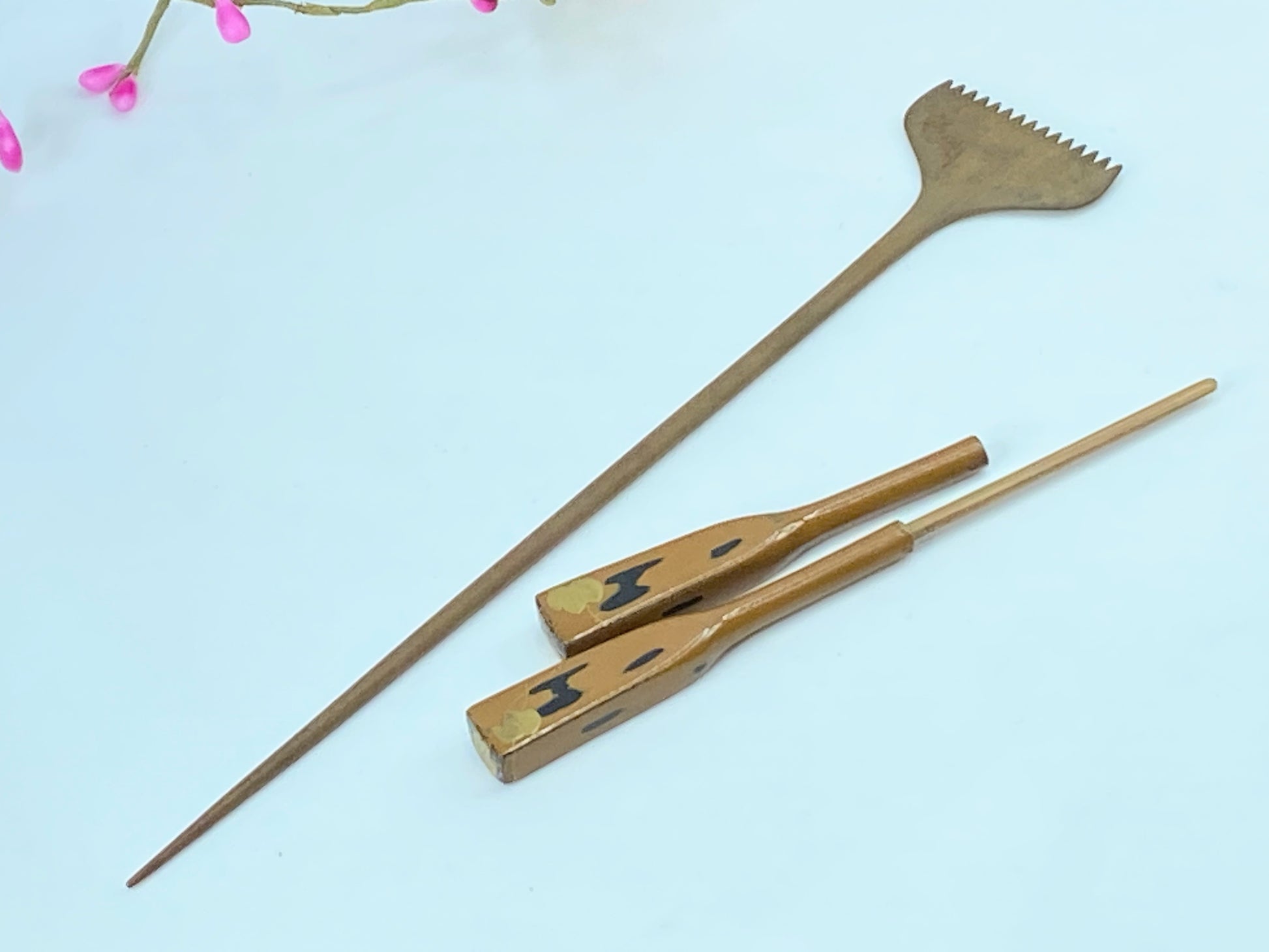 1920s Japanese KANZSHI Hair Comb and Kushi GS511