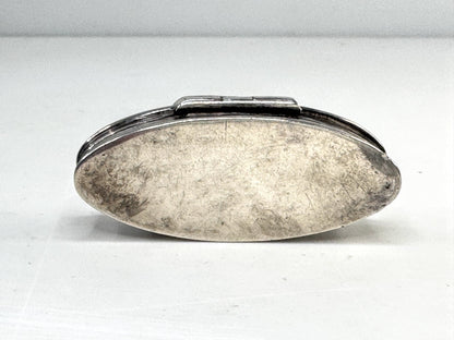 Vintage Italian Sterling Silver Ancona Provincial Pill Box 13g 48x18mm SS356