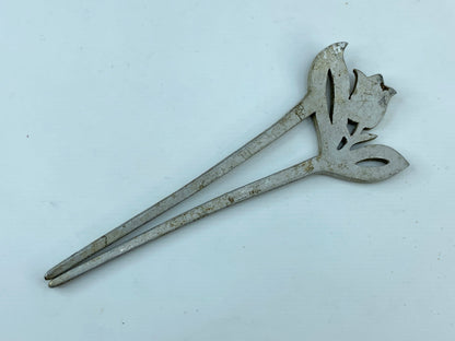 Kanzashi kimono Floral Hair stick Rhinestone Metalwork Art Nouveau GS514