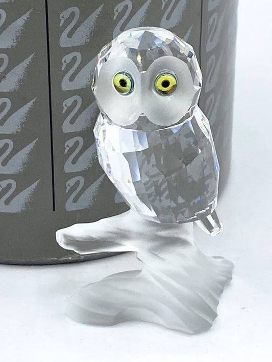 Night Owl-Frosted Beak And Feet - Boxed Woodland Friends by Swarovski S41