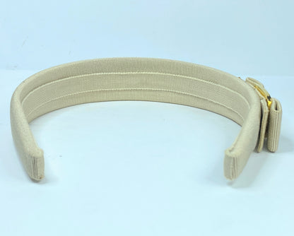 Ferragamo Vara Bow Creme Headband A113