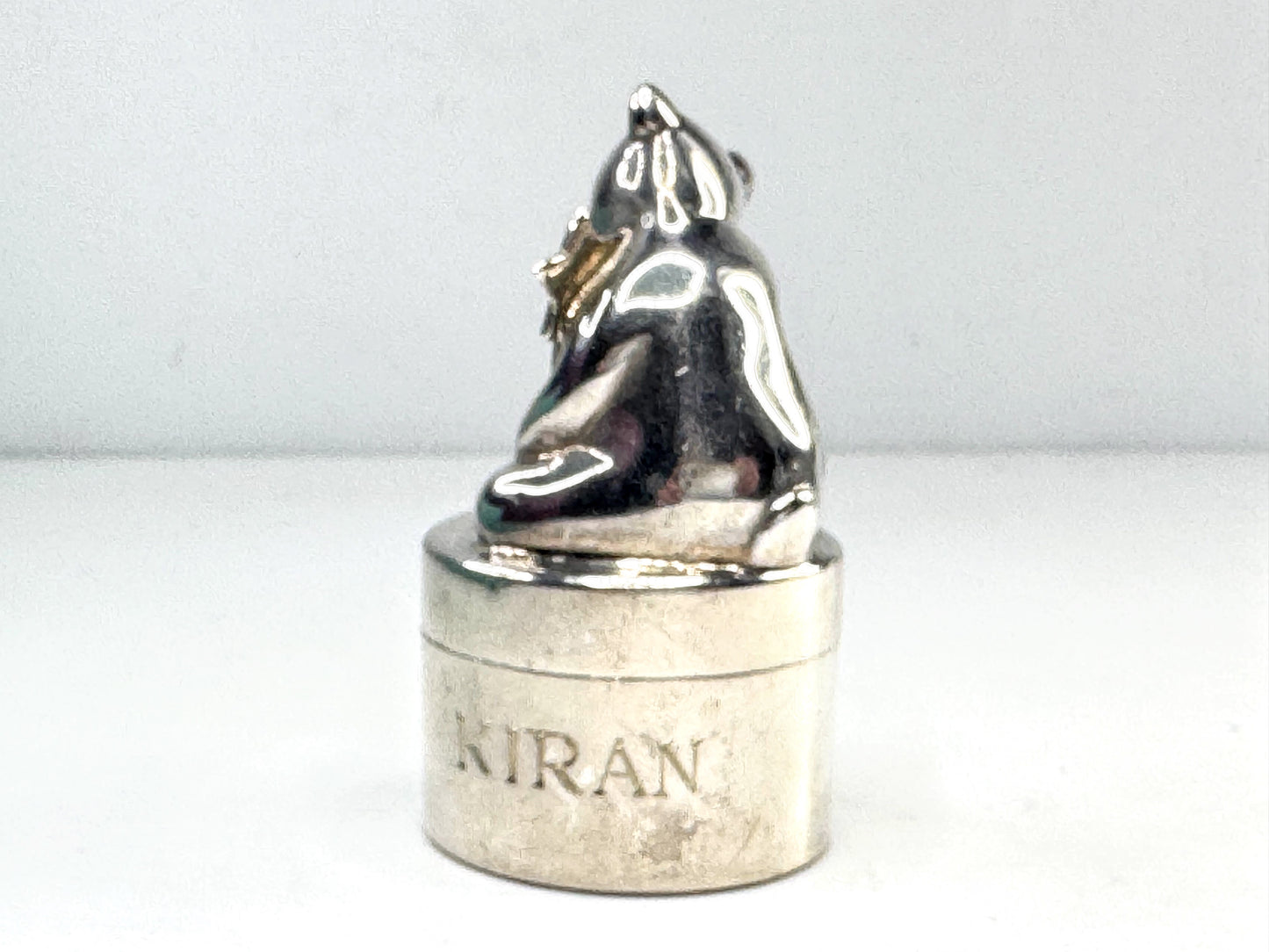 Tiffany & Co. Vintage Teddy Bear Sterling Silver Pill Box Case 55x30mm SS362