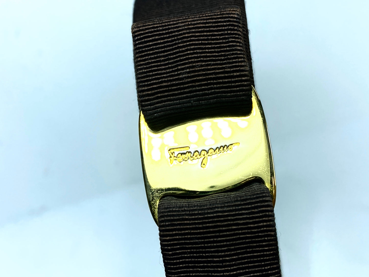 Salvatore Ferragamo Vara Black Head Band Hair Accessory A114