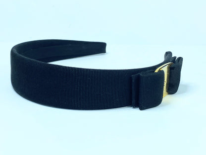 Salvatore Ferragamo Vara Black Head Band Hair Accessory A114