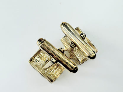 Authentic Tiffany & Co. 925 Briefcase motif cufflink 8.5g JR9485