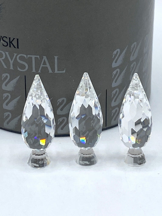 SWAROVSKI Figurines Silver Crystal City Set Poplar Trees box 158979 S04 MIB S44