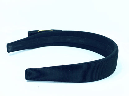 Salvatore Ferragamo Vara Black Head Band Hair Accessory A114