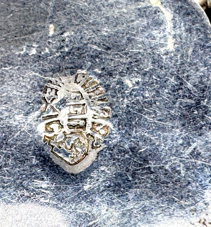 Vintage Sterling Silver Black Cat's Eye Flower Pill Trinket Box SS363