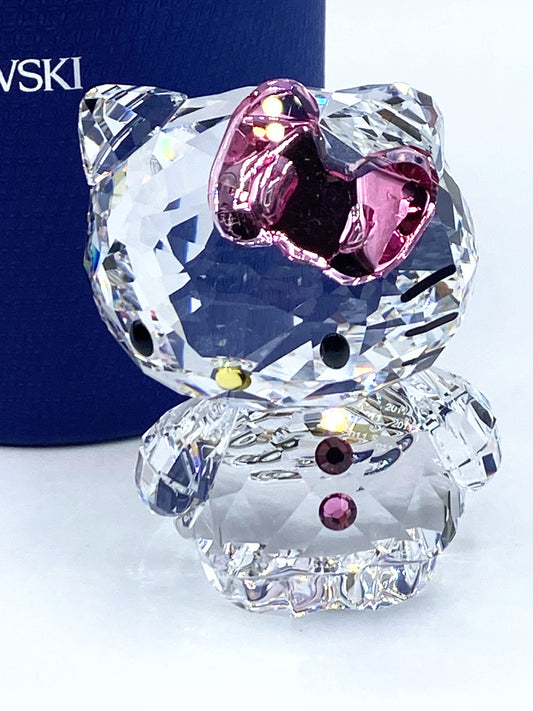 Swarovski Figurine Hello Kitty With Pink Bow 1096877 S34