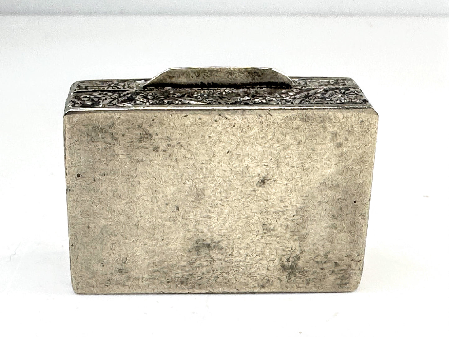 Vintage Repoussé Sterling Silver Classical Dancing Scene Pill Trinket Box SS368