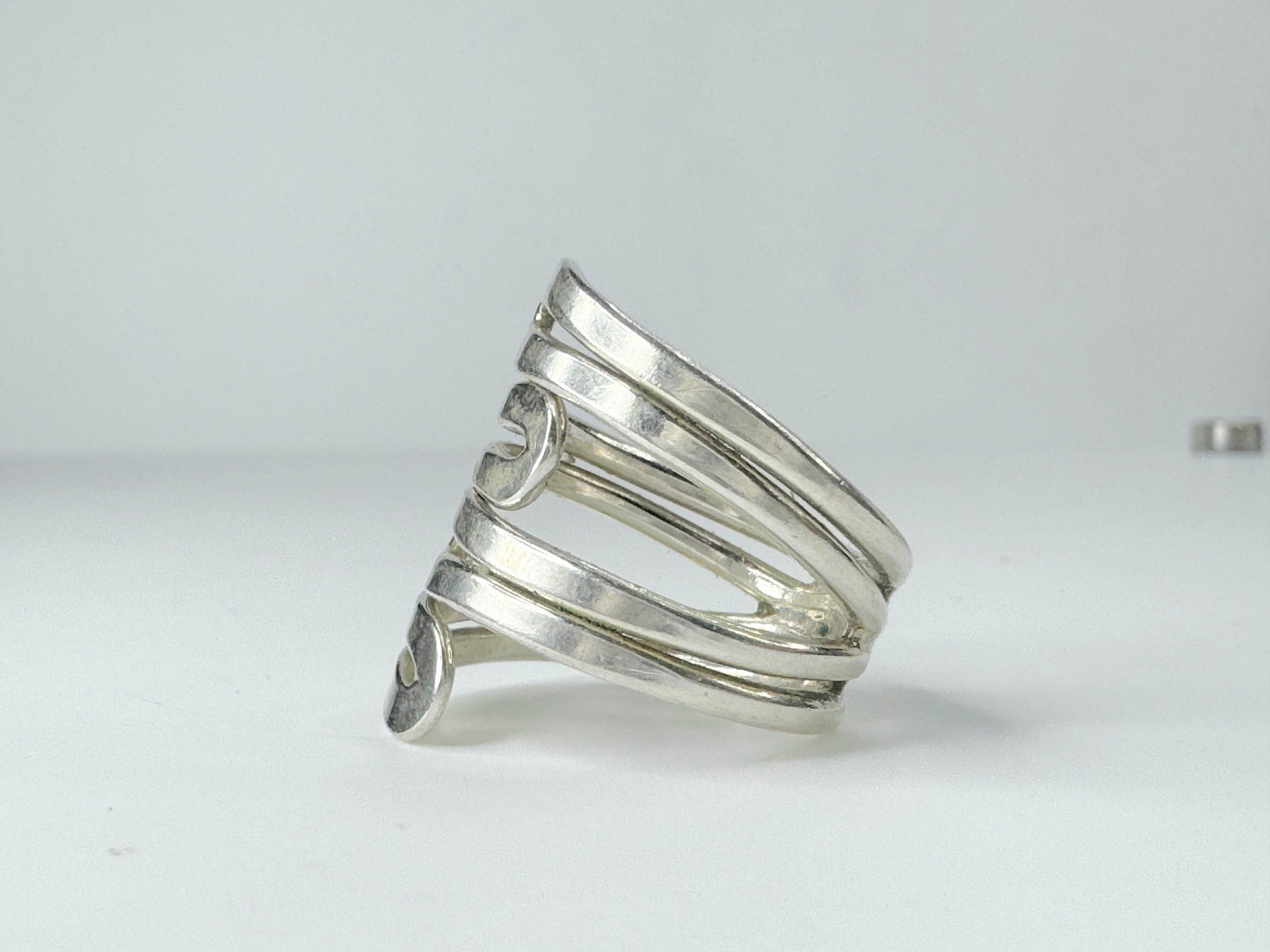 SIlpada ring Maze knuckle band sterling silver 925 8.3g s8 JR9493