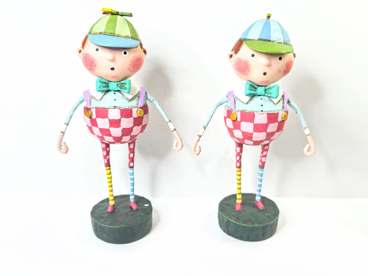 Lori Mitchell Retired Tweedledee Tweedledum Alice in Wonderland Pair A1364