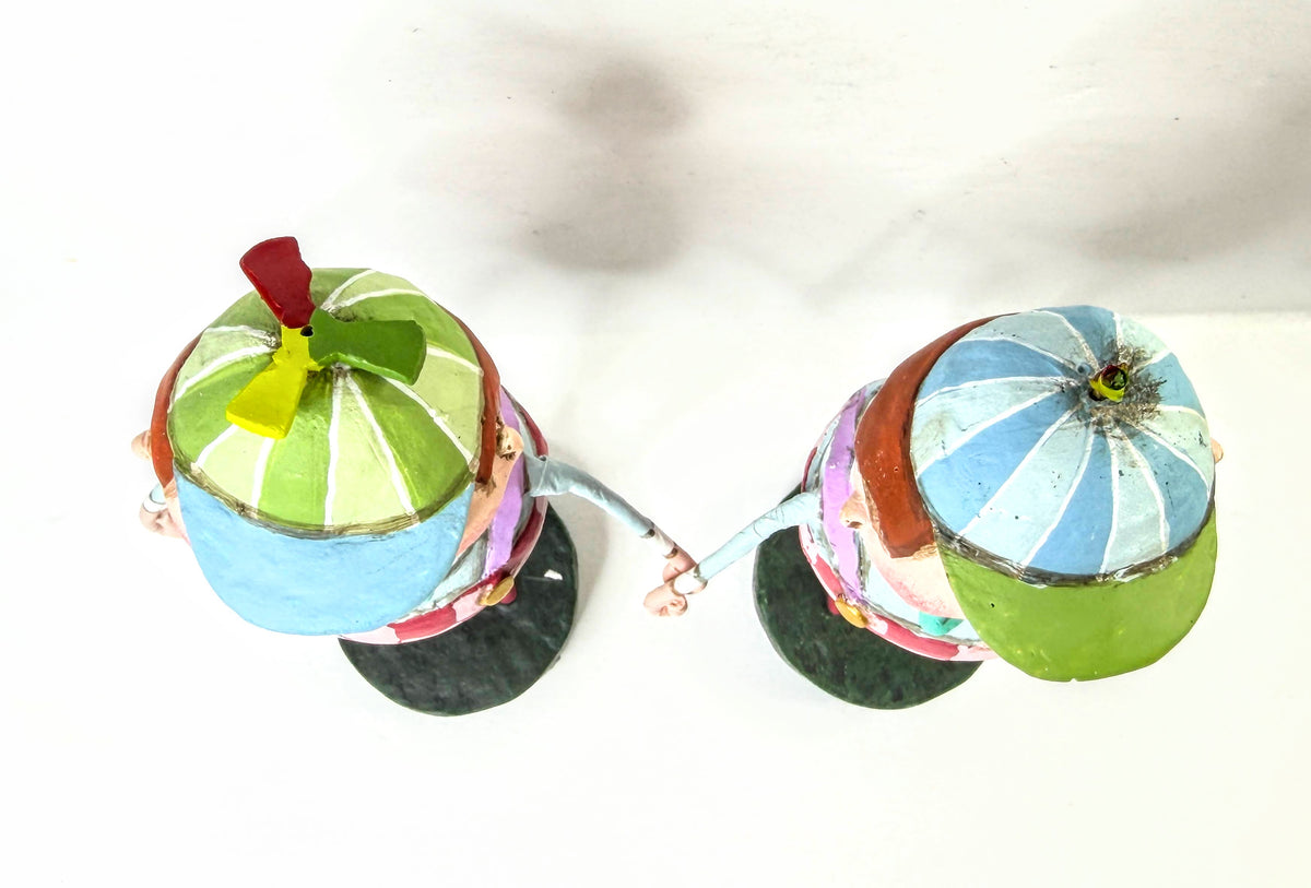 Lori Mitchell Retired Tweedledee Tweedledum Alice in Wonderland Pair A1364