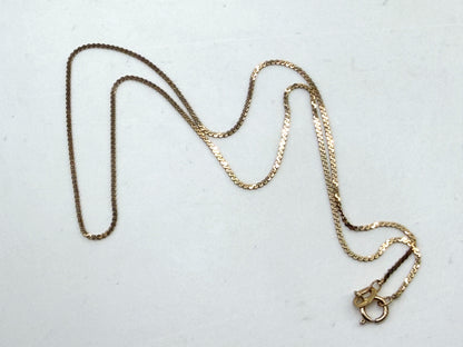 Vintage 14K Yellow Gold Twisted Link Chain Necklace JR1497