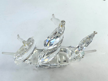 Retired Swarovski Crystal Santa Maria Sailing Ship Display Mint COA S286