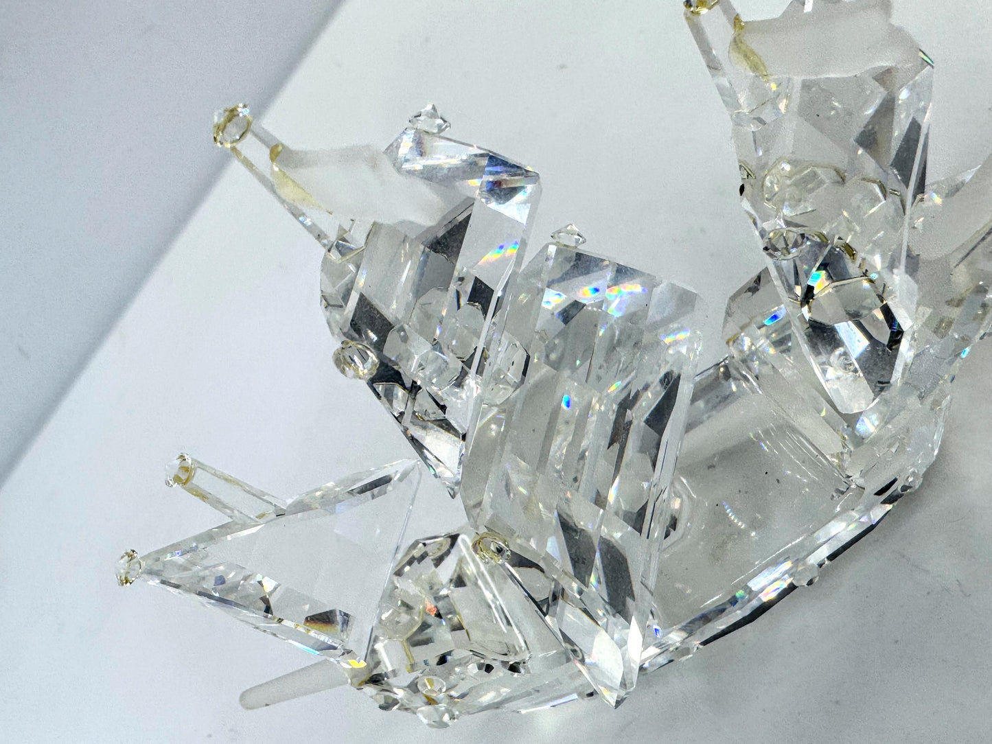 Retired Swarovski Crystal Santa Maria Sailing Ship Display Mint COA S286