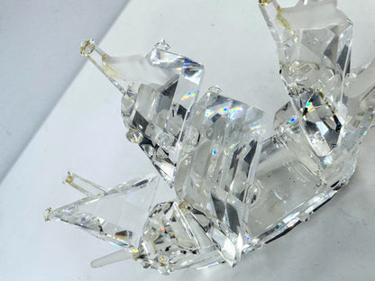 Retired Swarovski Crystal Santa Maria Sailing Ship Display Mint COA S286