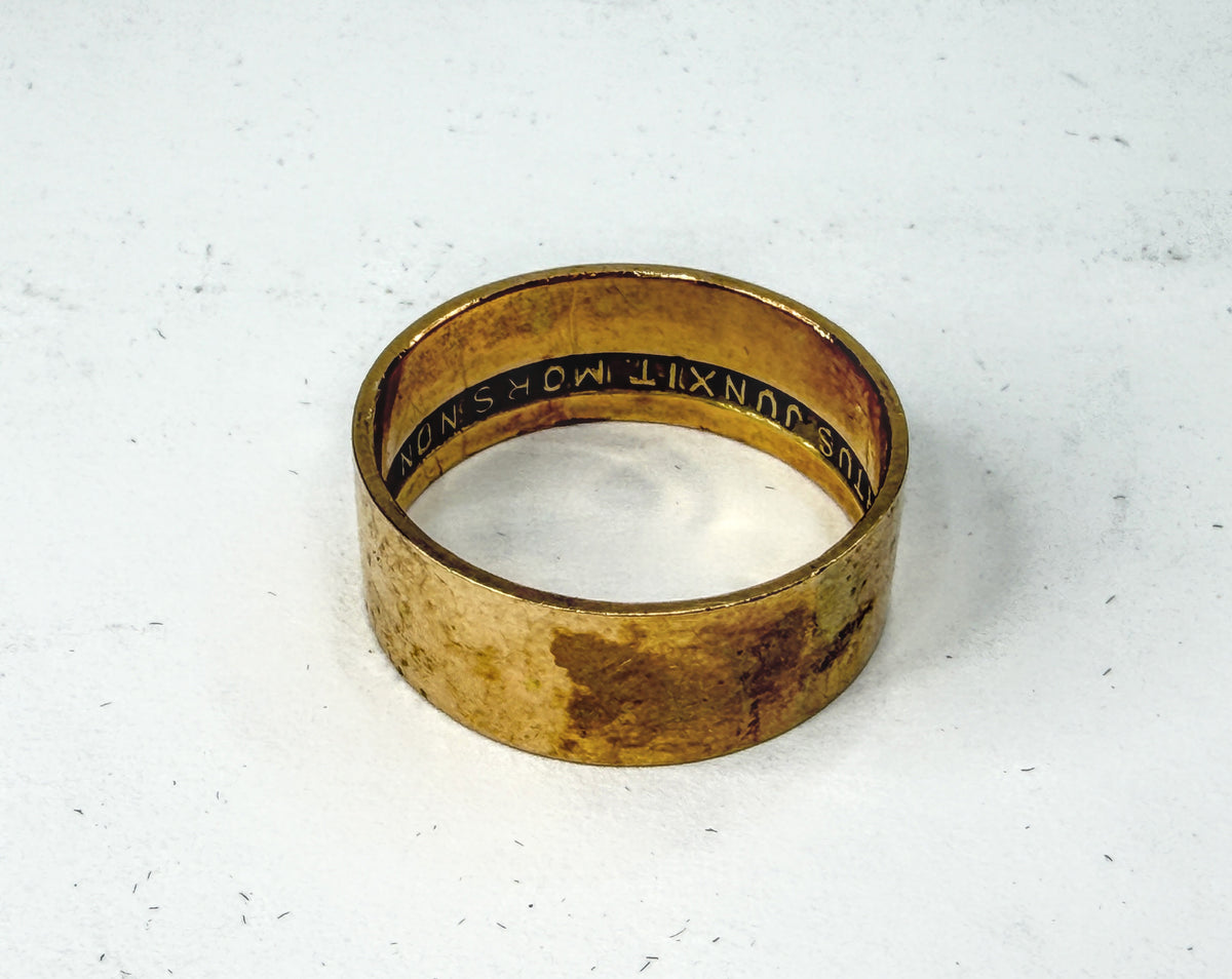 Vintage 10K Gold Scottish Rite Masonic 14th Degree Yod Band Ring 9.5 JR2241